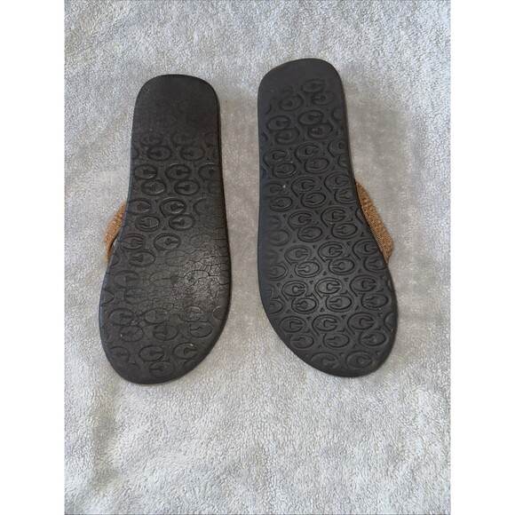 Women Cobian Bounce Flip Flop Sandal Brown Mocha Size 8 Arch Support cushioned - Picture 6 of 7